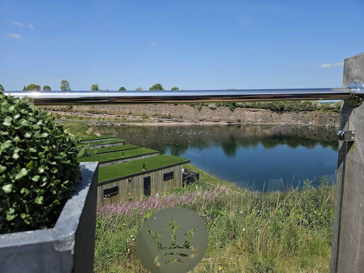 View of the lake in the grounds.
