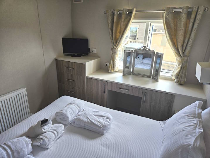 Master double bedroom, including TV.